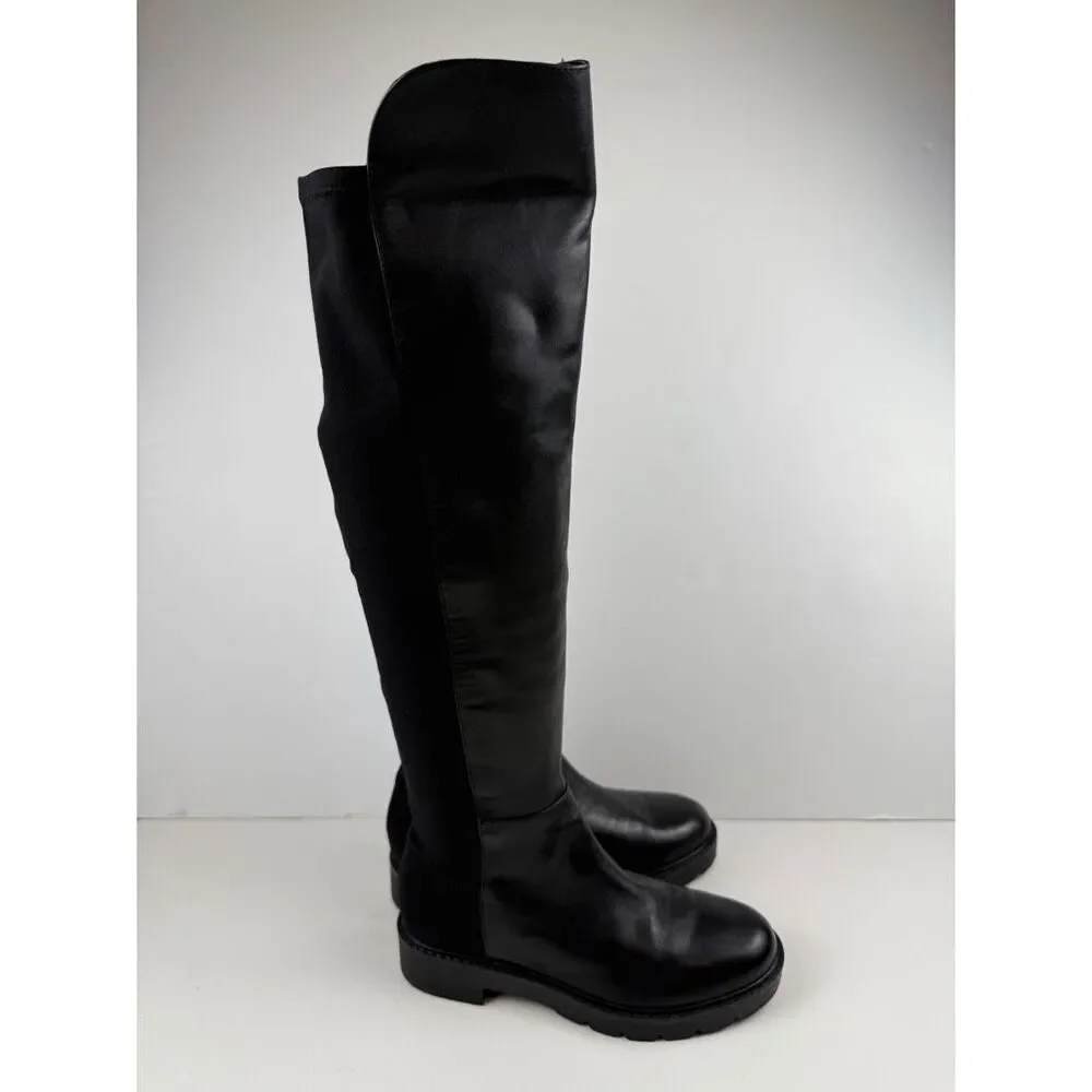 Nine West Tread Over the Knee Black Boots Size‎ 6